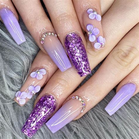 nail art designs in purple